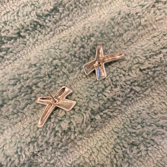 Sterling Silver 80's Earrings - Picture 4 of 4